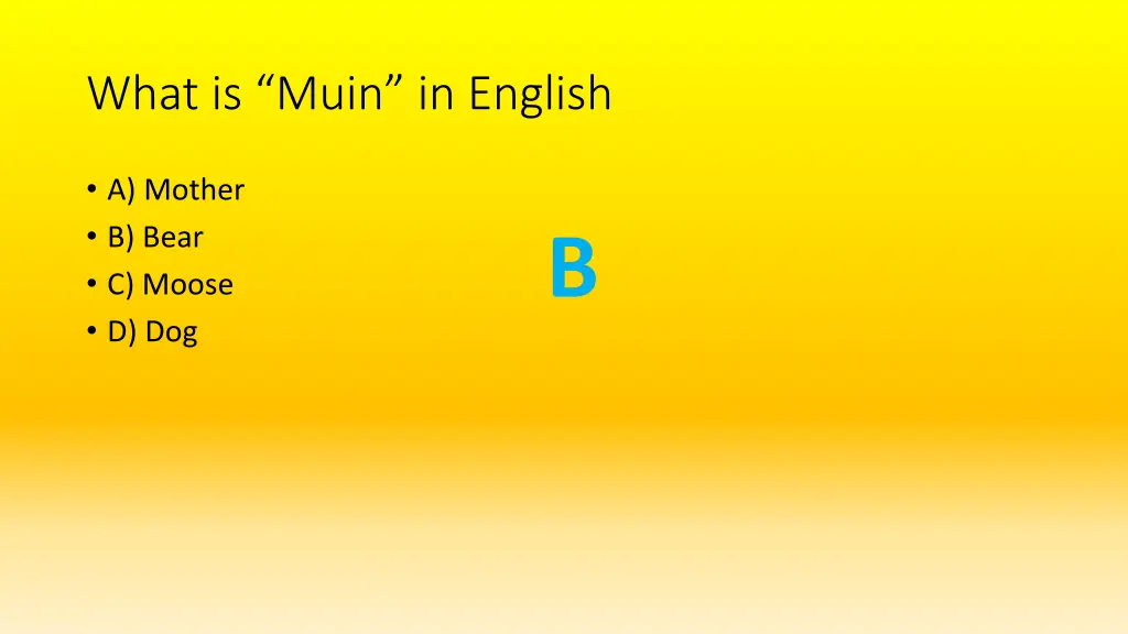 what is muin in english