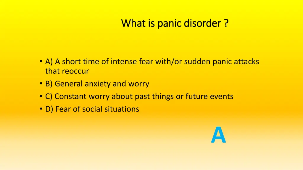 what is panic disorder what is panic disorder