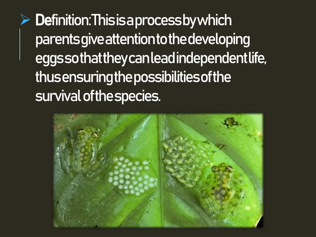 de definition this is a process by which parents