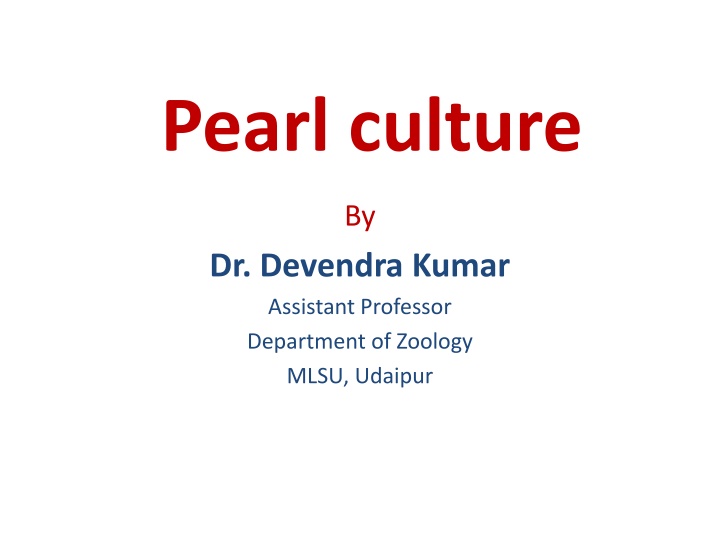 pearl culture