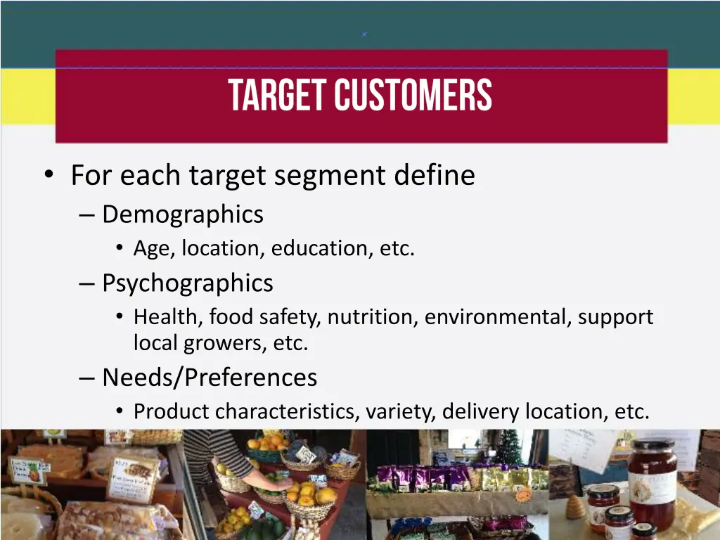 for each target segment define demographics