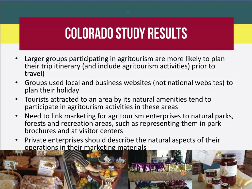 larger groups participating in agritourism