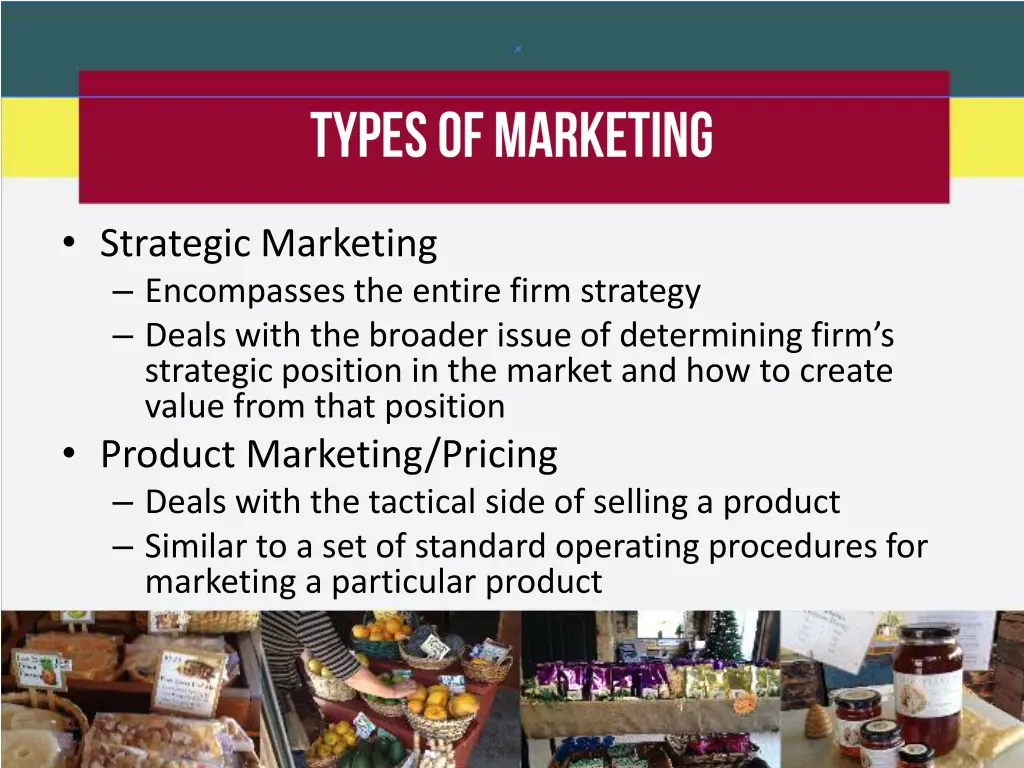 strategic marketing encompasses the entire firm