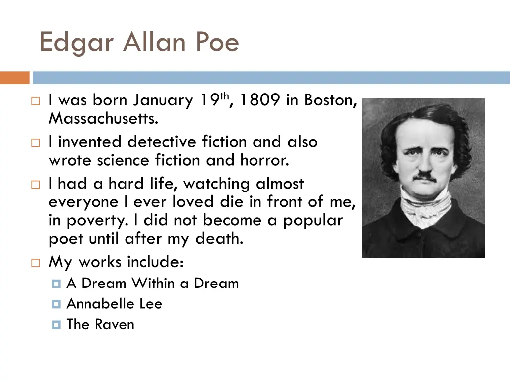 edgar allan poe