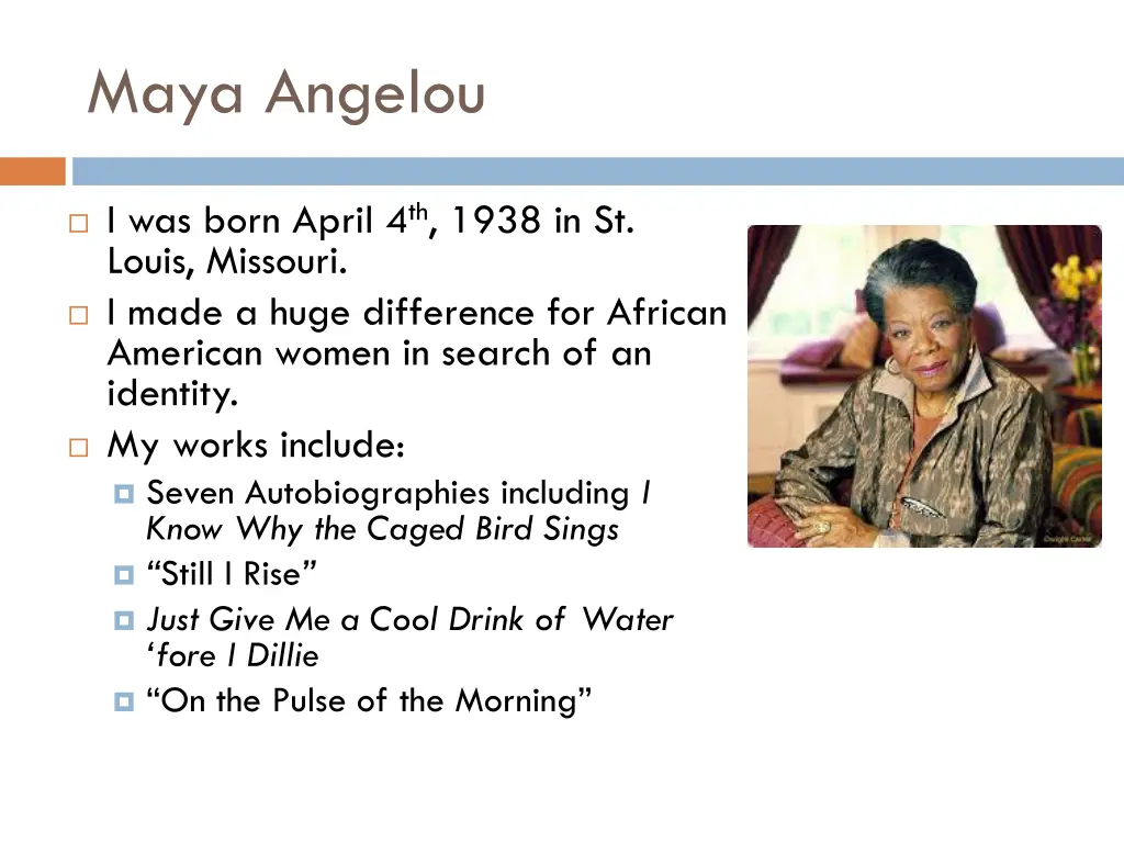 maya angelou