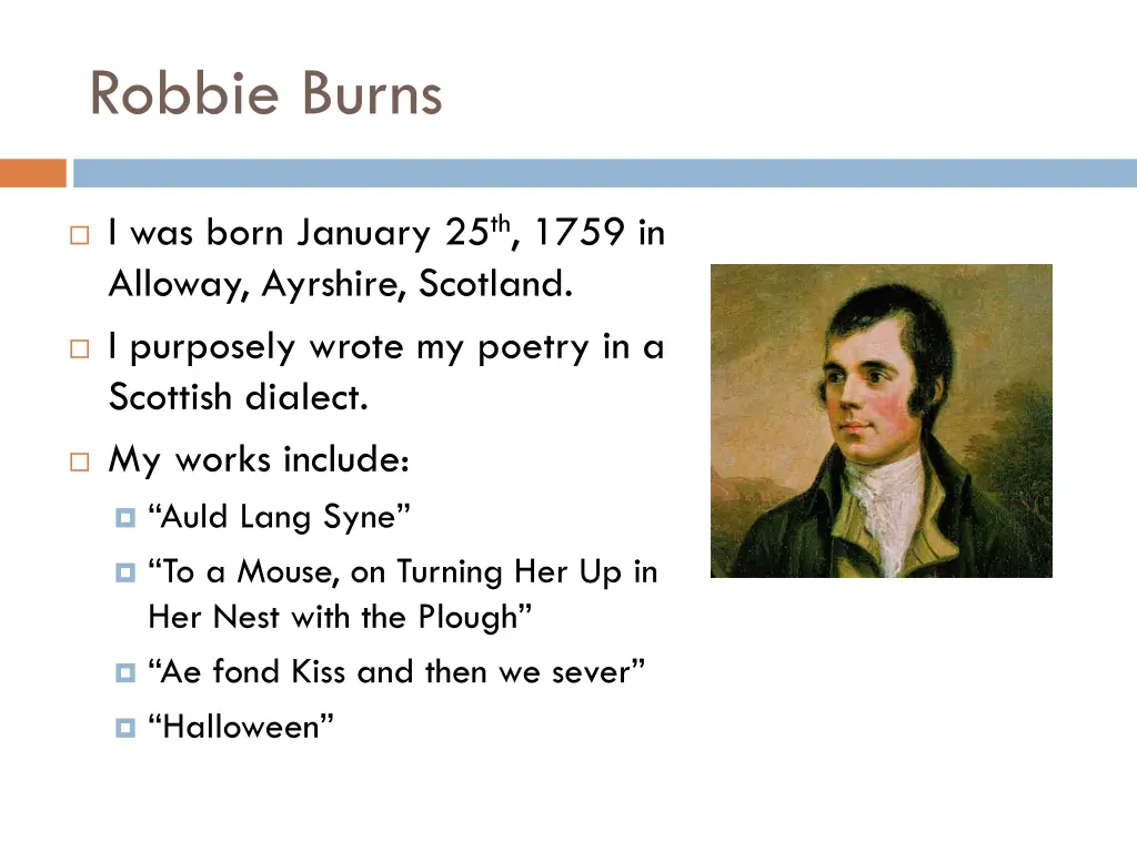 robbie burns