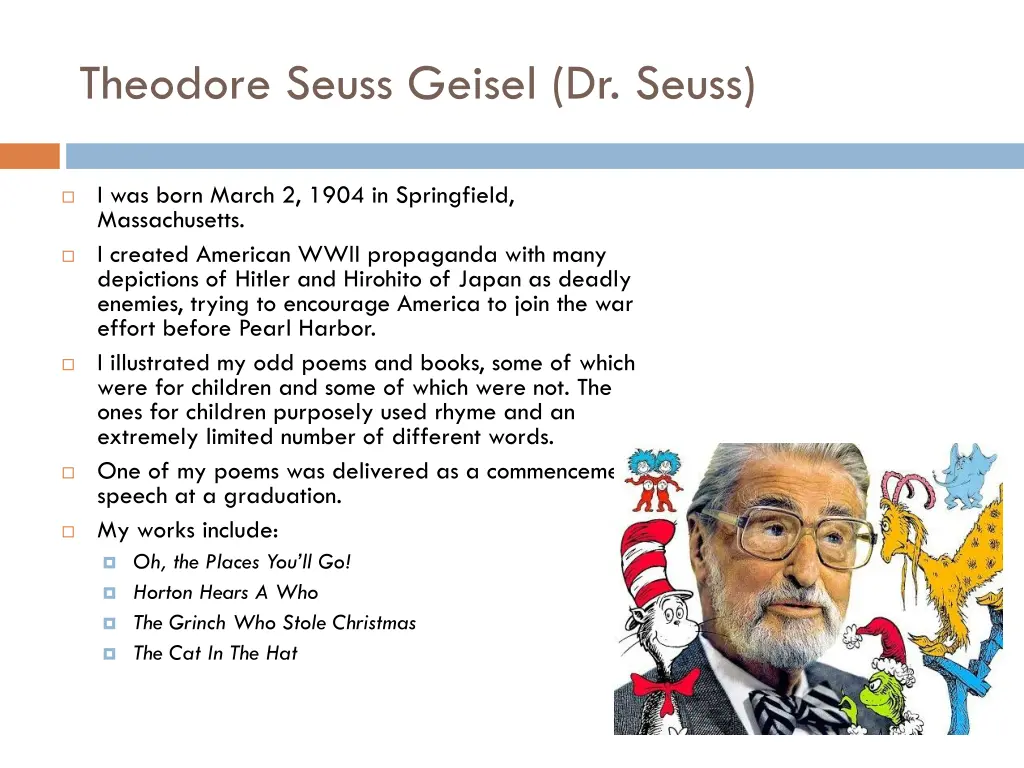 theodore seuss geisel dr seuss