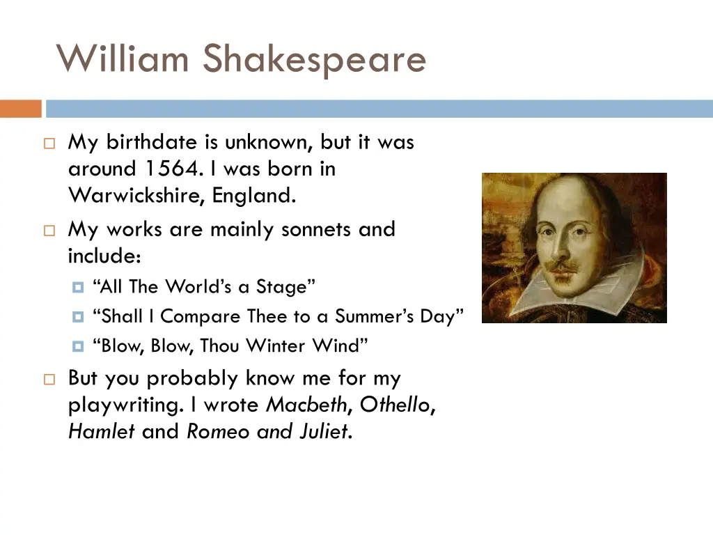 william shakespeare