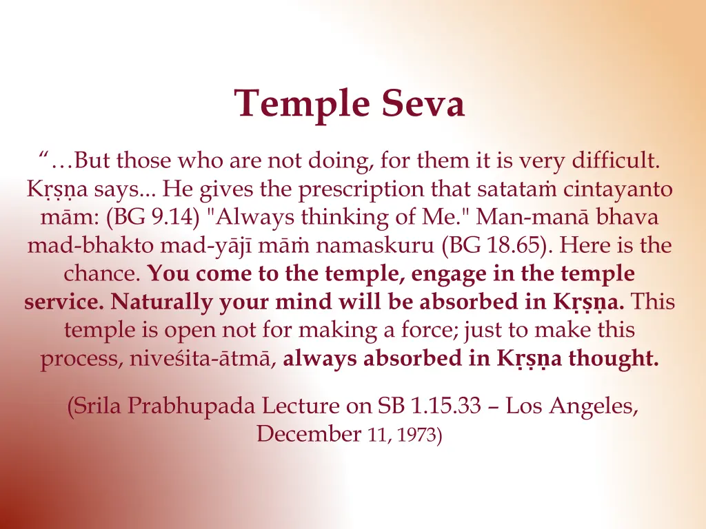 temple seva