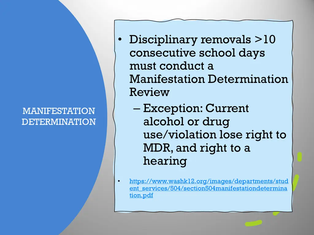 disciplinary removals 10 consecutive school days