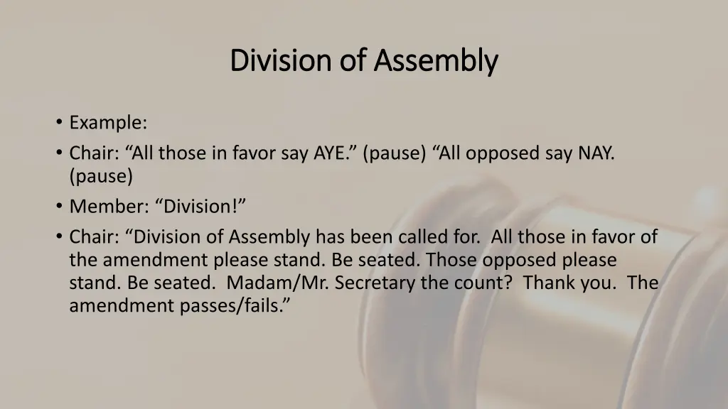 division of assembly division of assembly 1