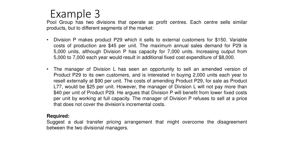 example 3 pool group has two divisions that