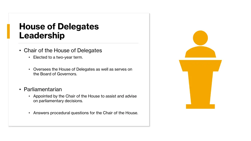 house of delegates leadership