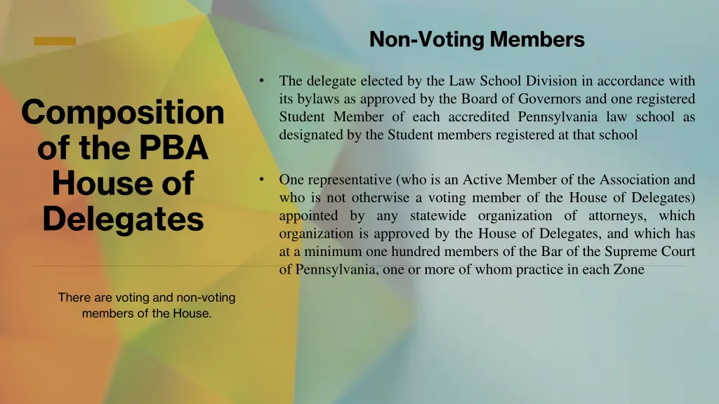 non voting members