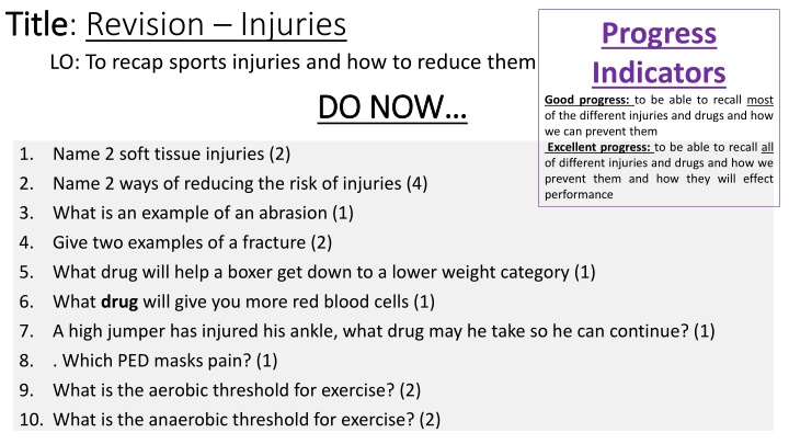 title title revision injuries lo to recap sports