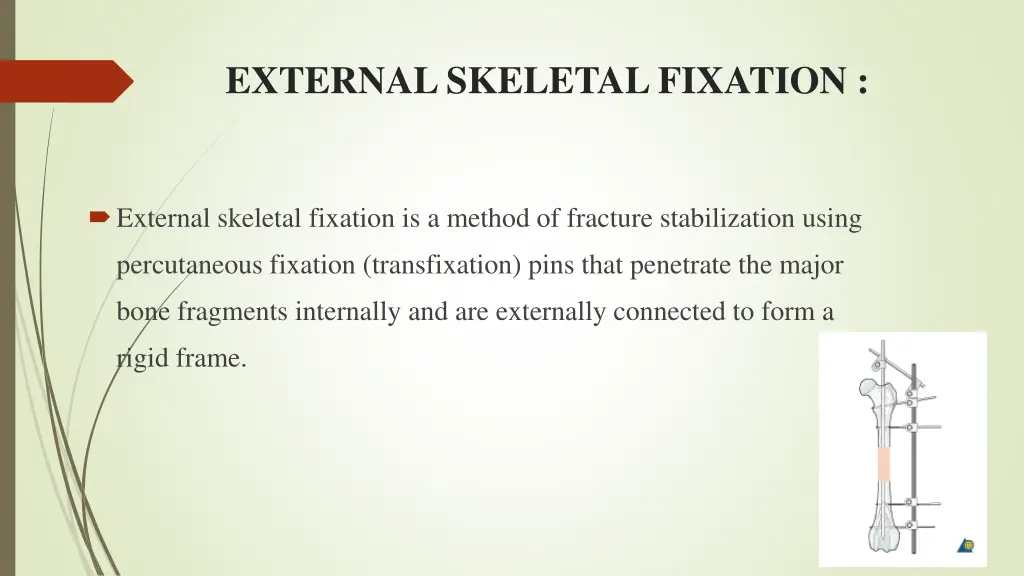 external skeletal fixation