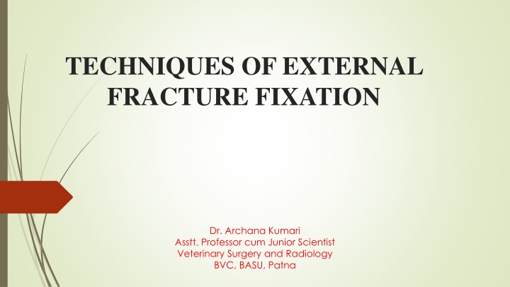 techniques of external fracture fixation