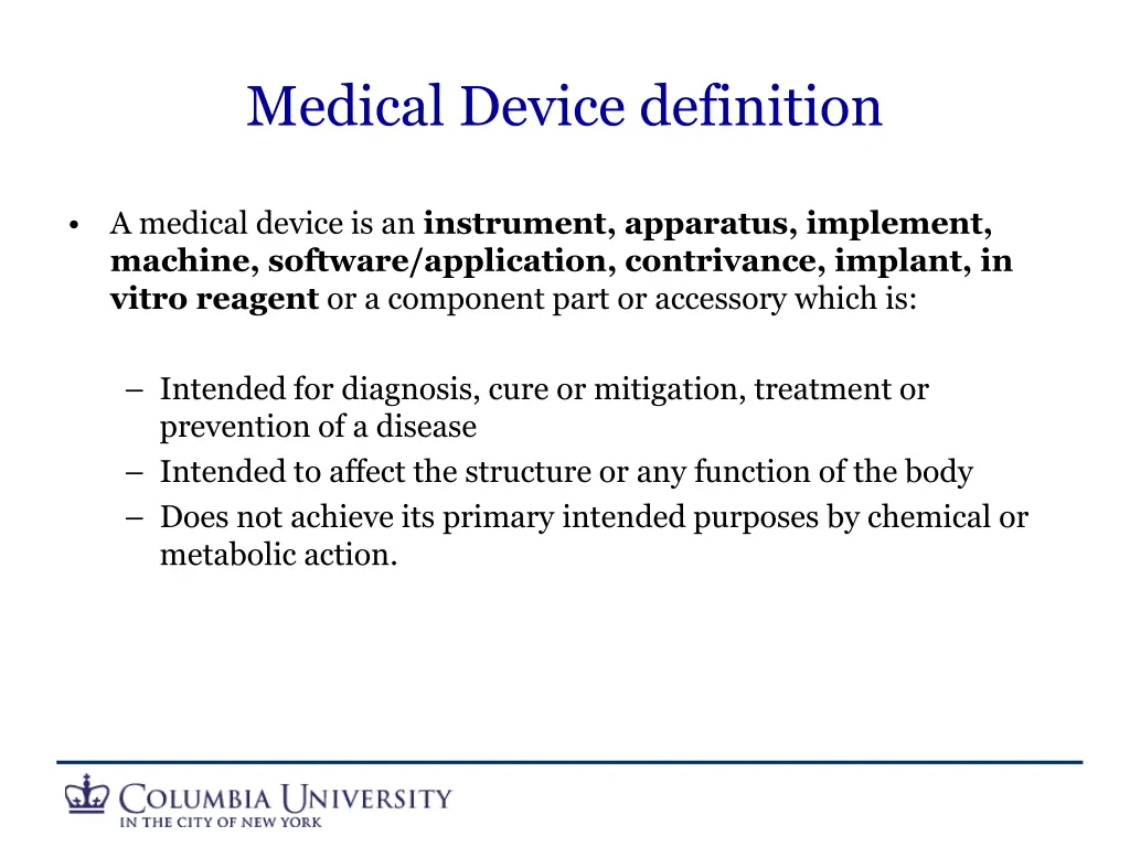 medical device definition