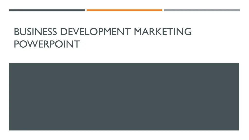 business development marketing powerpoint 1