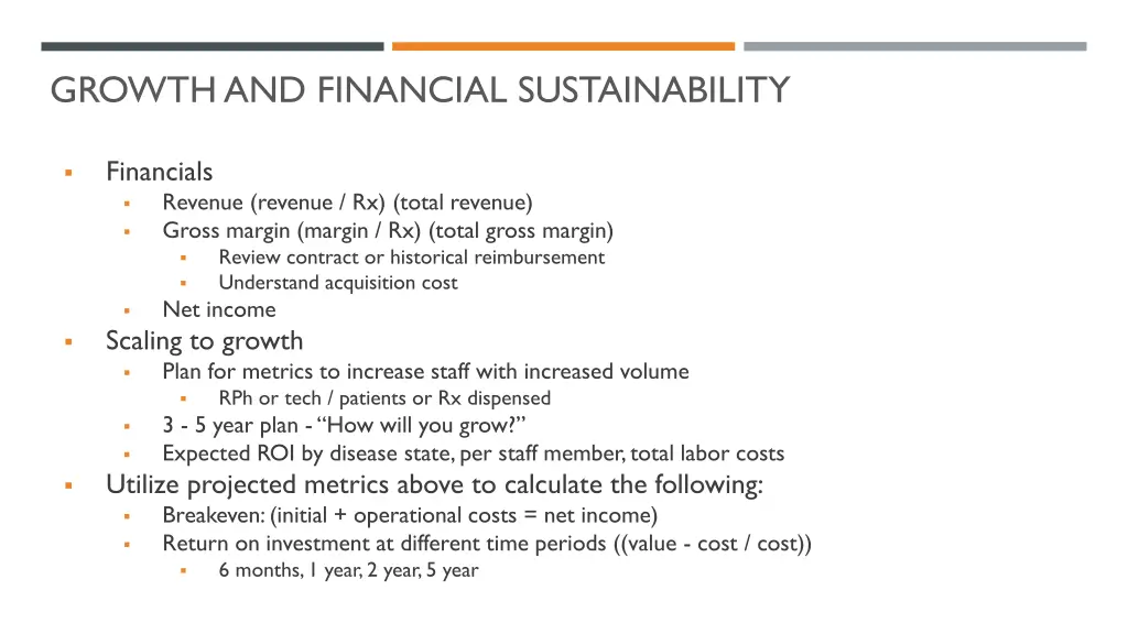 growth and financial sustainability 1