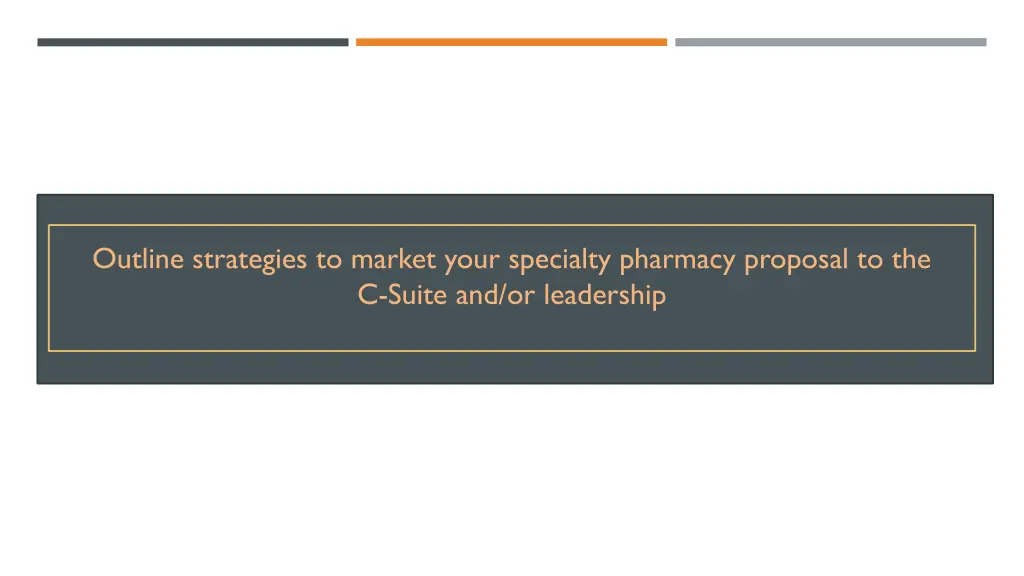 outline strategies to market your specialty