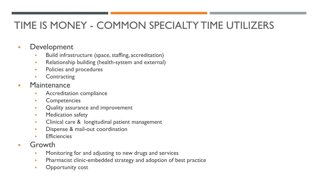 time is money common specialty time utilizers