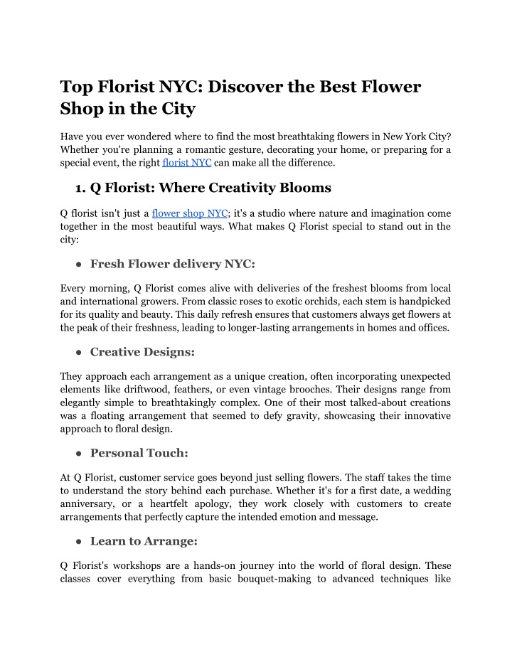 top florist nyc discover the best flower shop