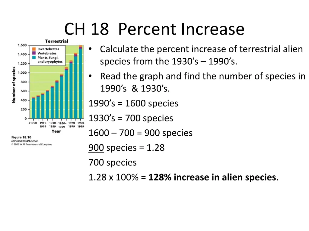 ch 18 percent increase calculate the percent