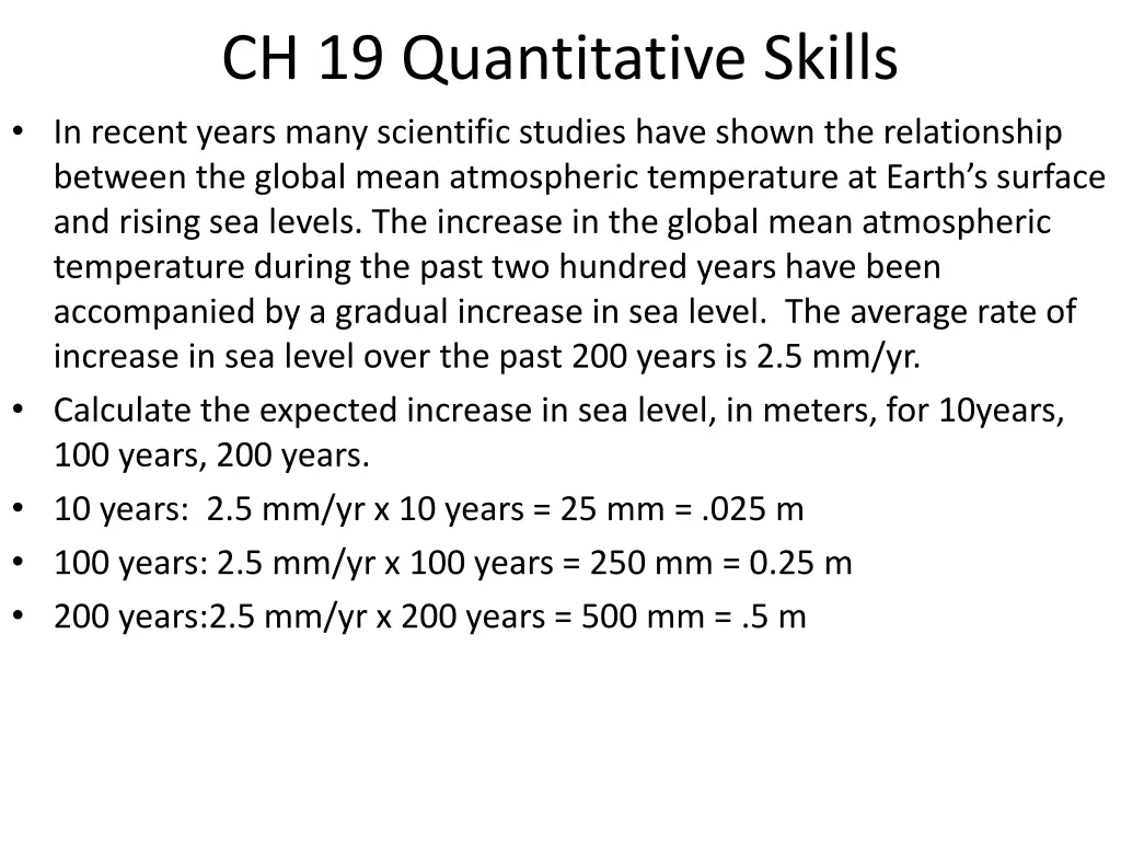 ch 19 quantitative skills in recent years many