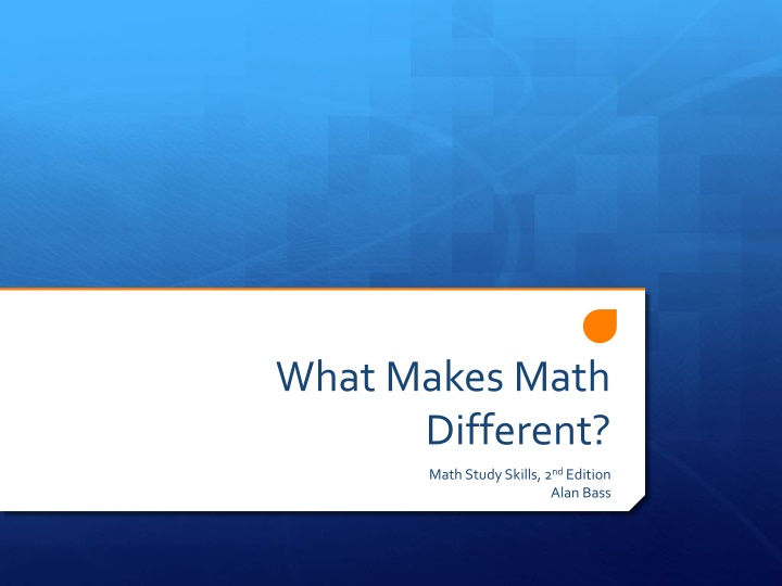 what makes math different