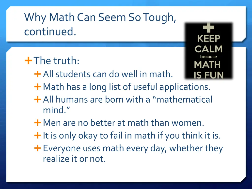 why math can seem so tough continued 4