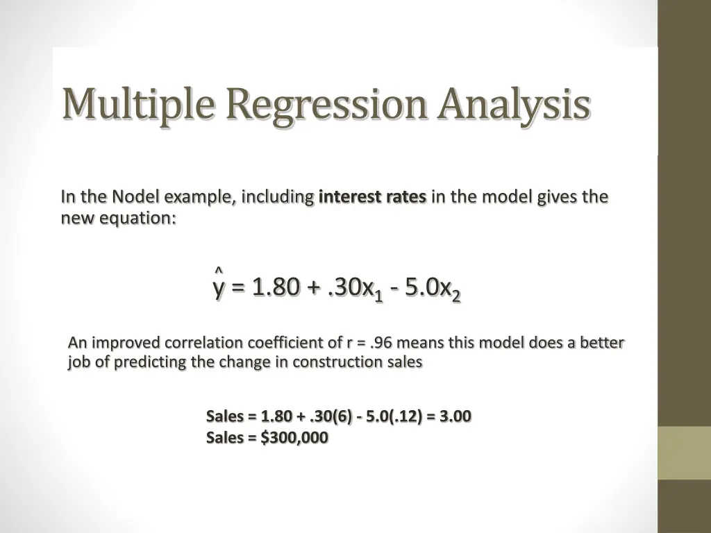 multiple regression analysis 1