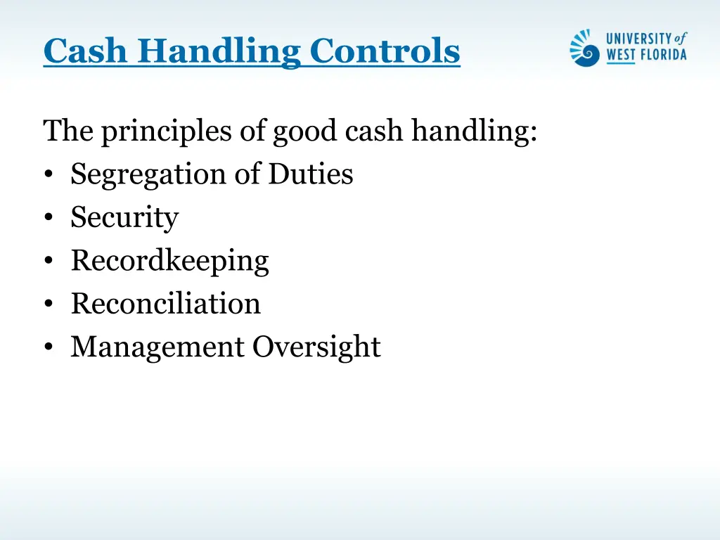 cash handling controls