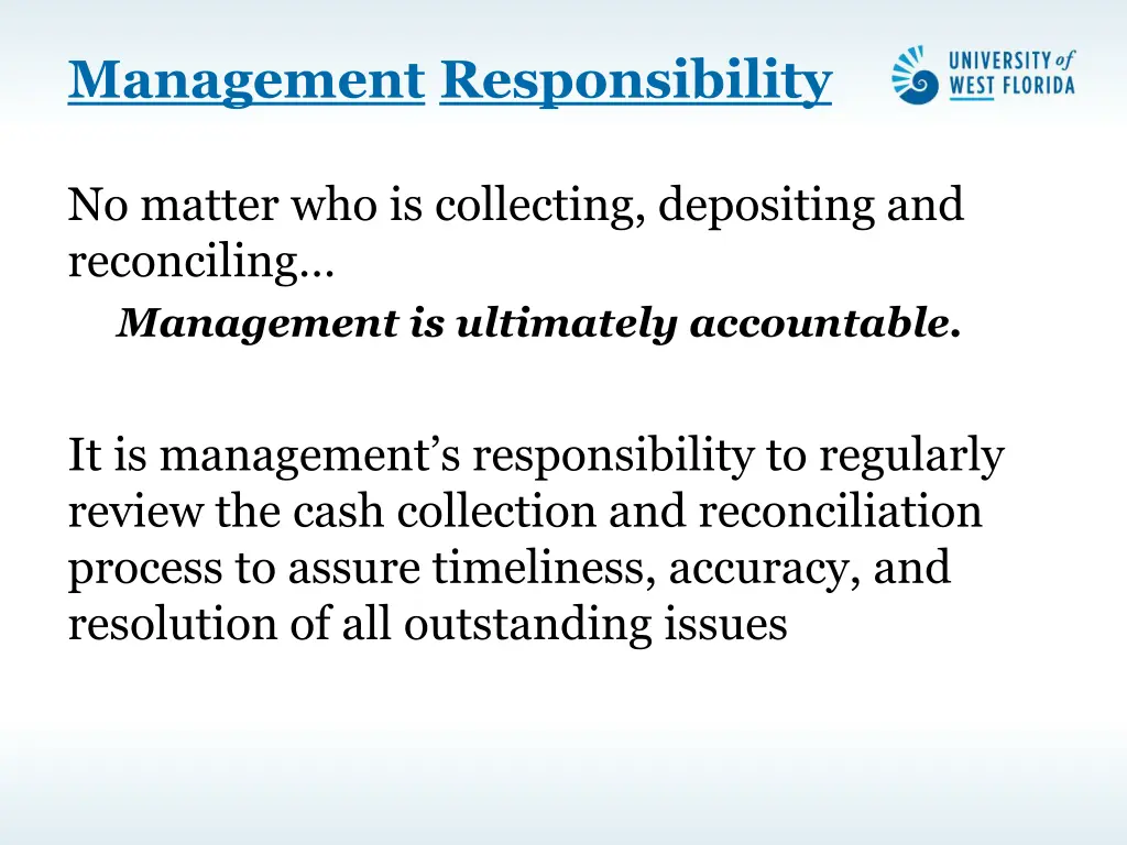 management responsibility 1