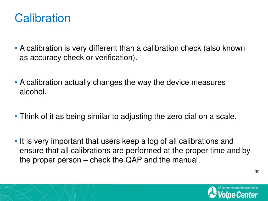 calibration