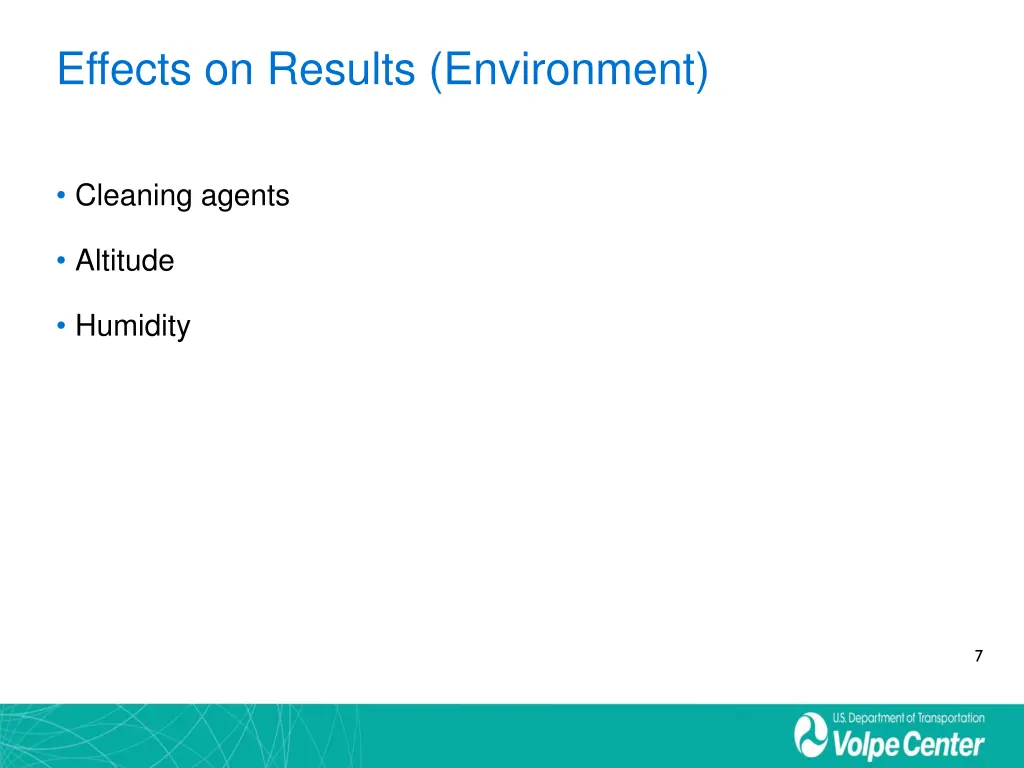 effects on results environment