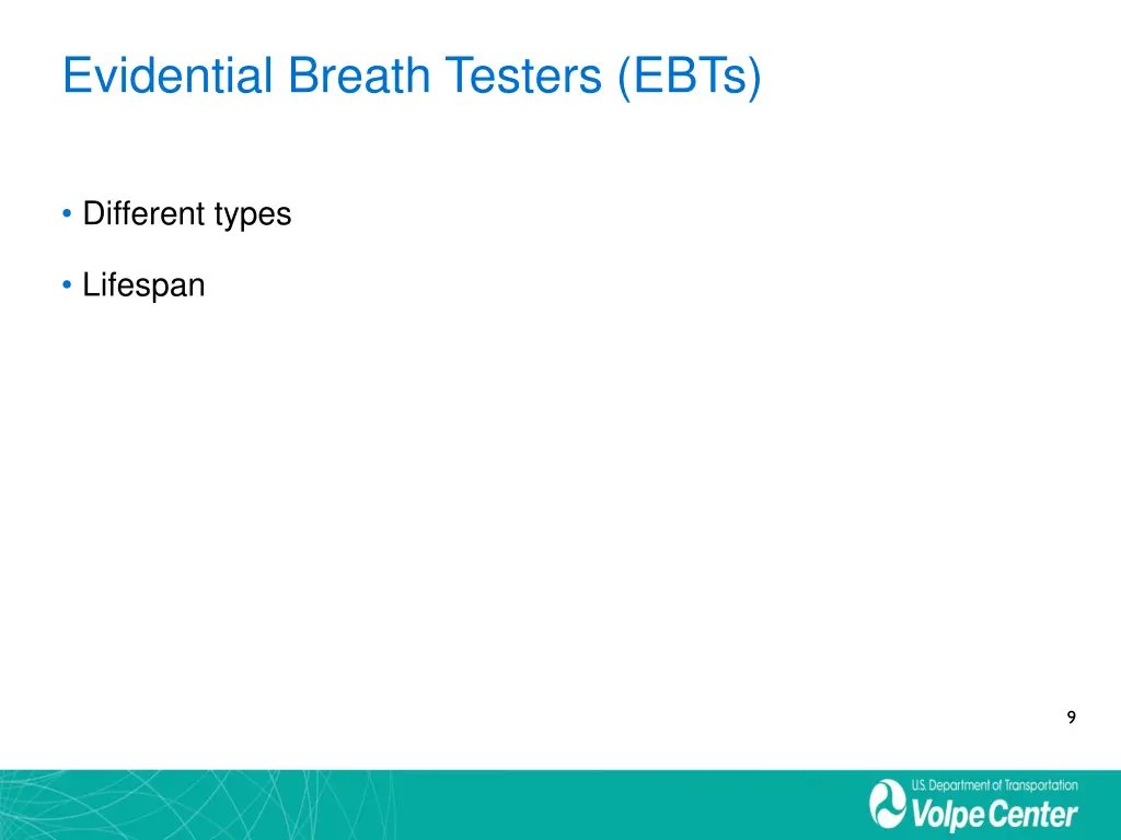 evidential breath testers ebts