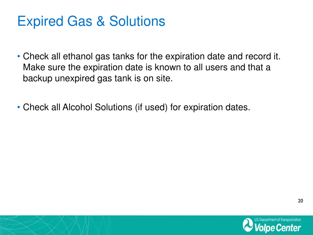 expired gas solutions