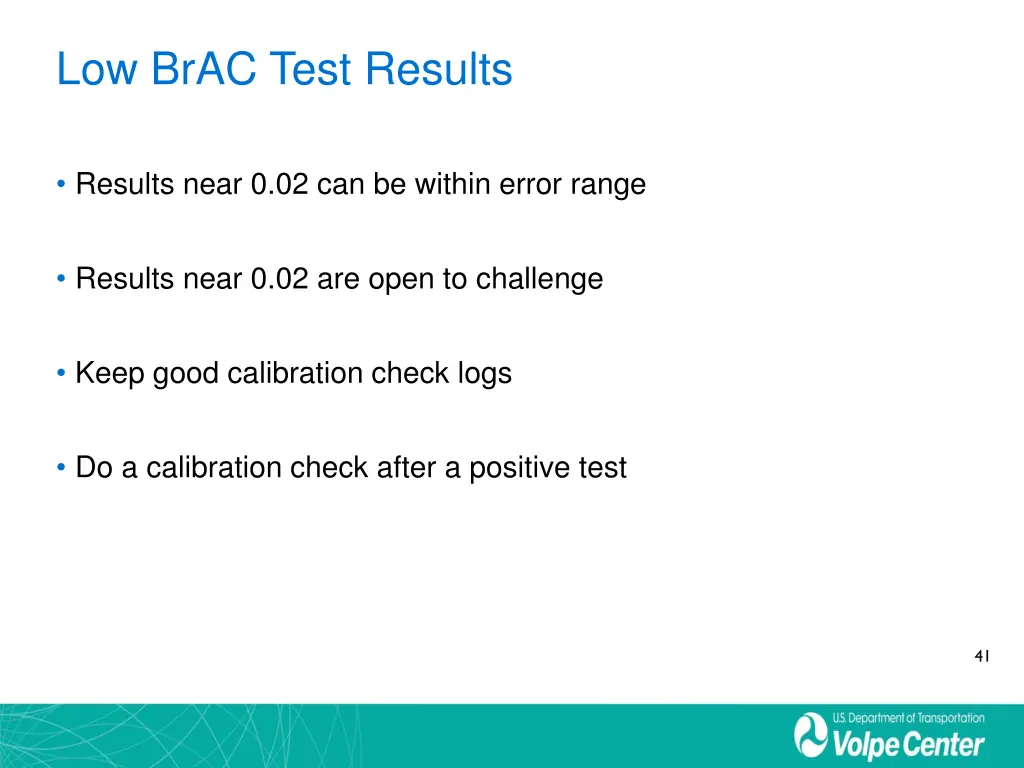 low brac test results