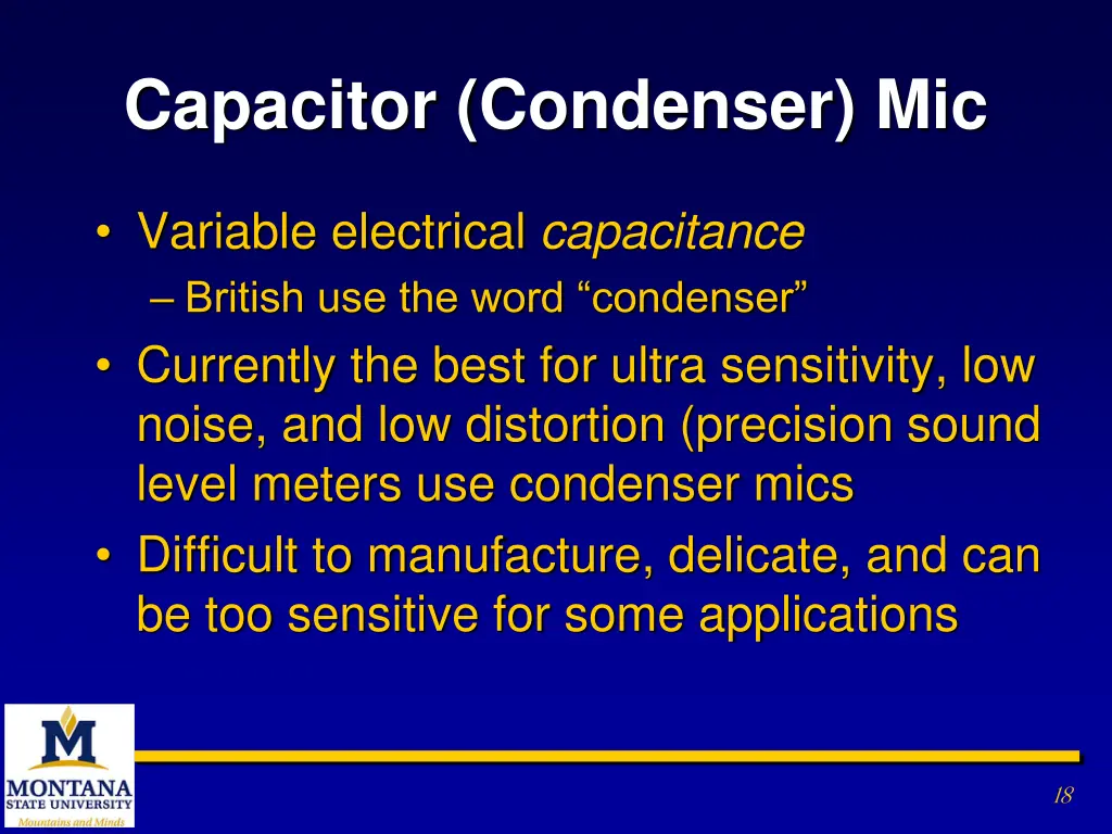 capacitor condenser mic