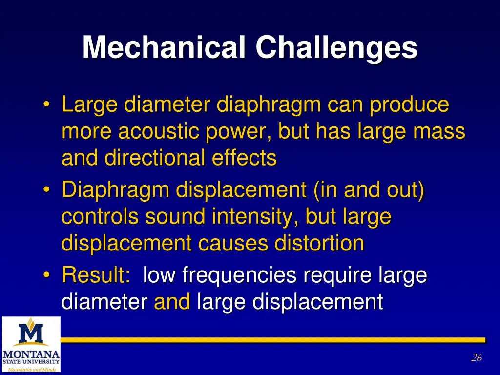 mechanical challenges