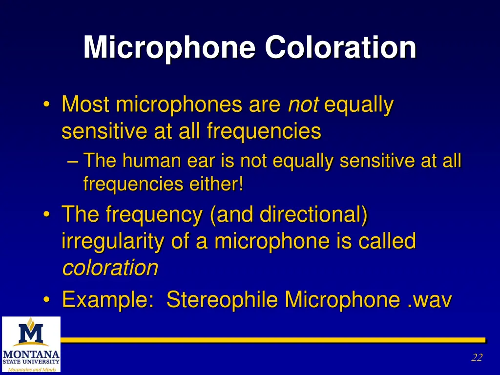 microphone coloration