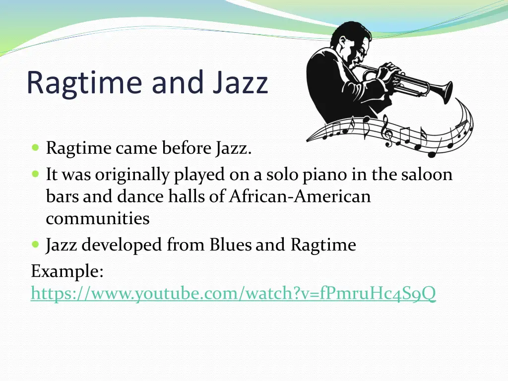 ragtime and jazz