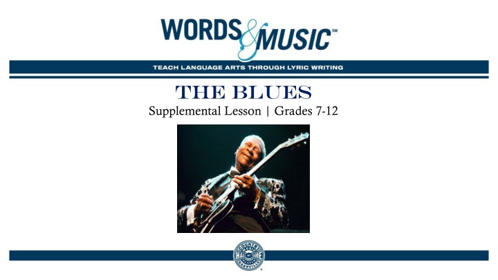 the blues supplemental lesson grades 7 12