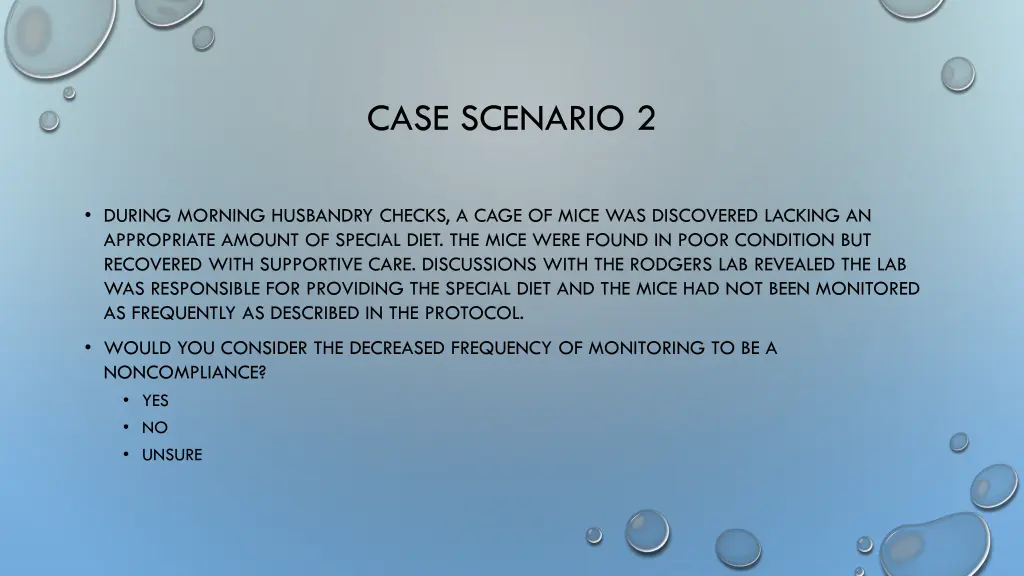 case scenario 2