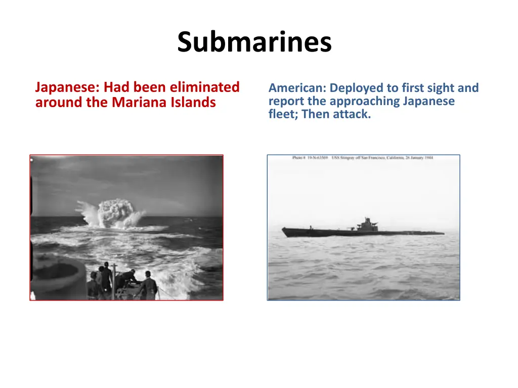 submarines