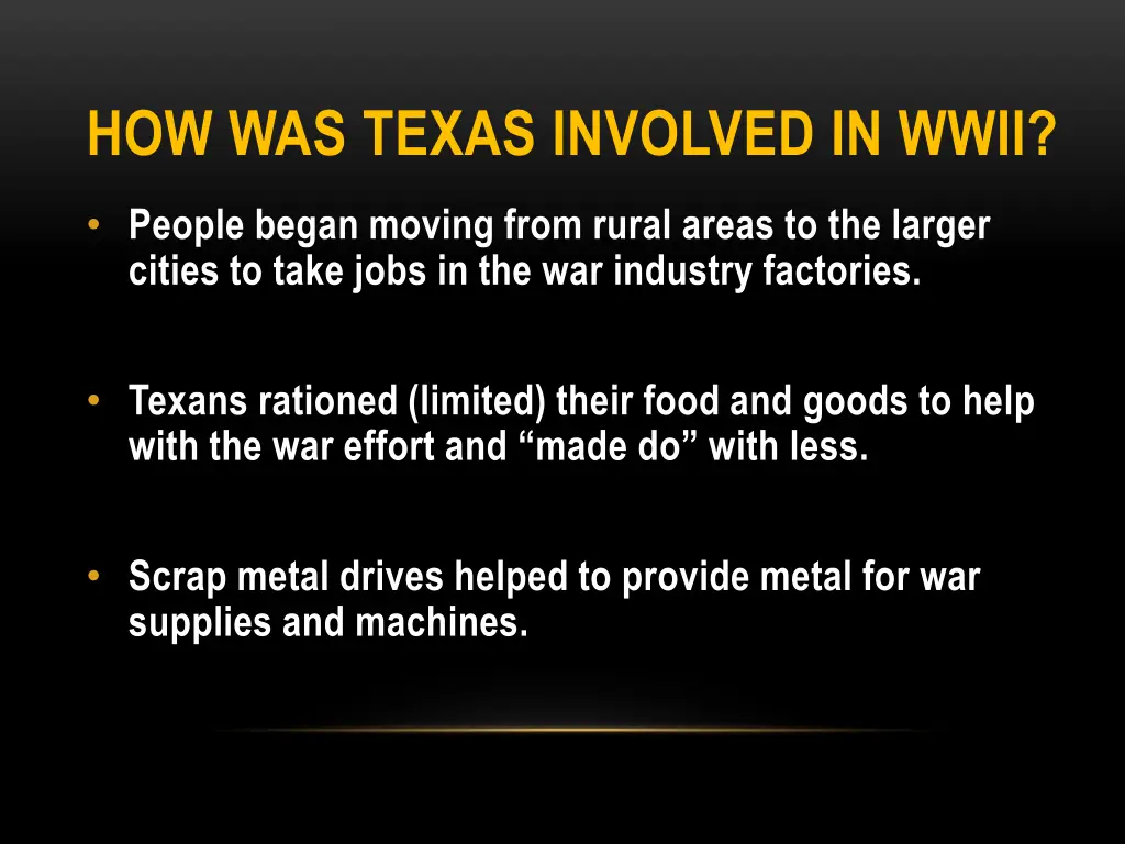 how was texas involved in wwii 5