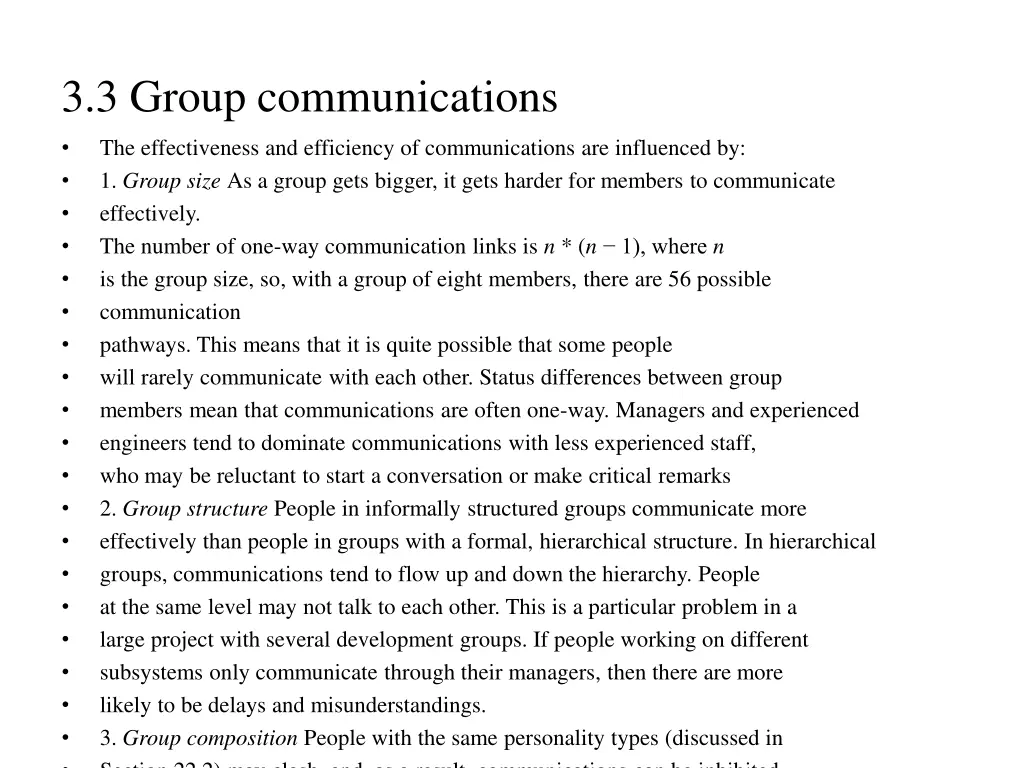 3 3 group communications