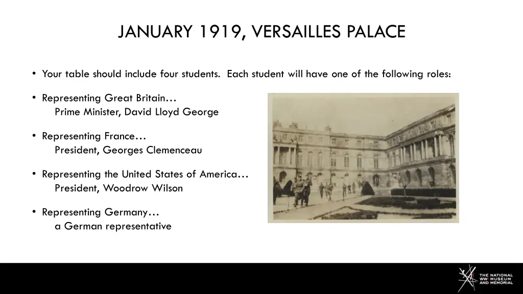 january 1919 versailles palace