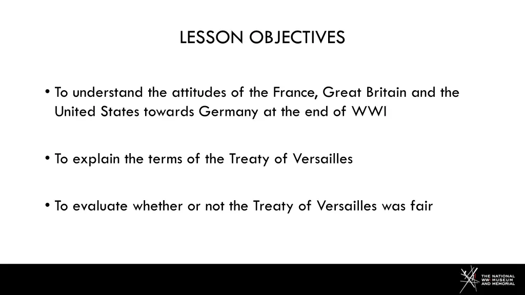 lesson objectives